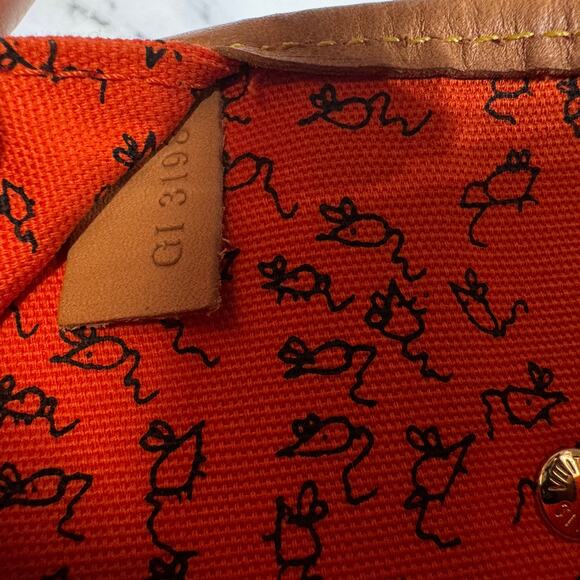 Louis Vuitton Catogram Neverfull Bag Ivory MM Grace Coddington Cat LV RARE tote - Picture 8 of 16